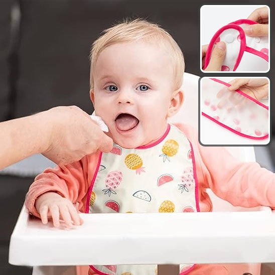 Bavoir bebe | Imperméable Ajustable - Bébé Intellect