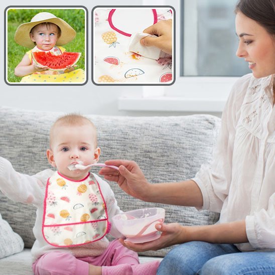 Bavoir bebe | Imperméable Ajustable - Bébé Intellect