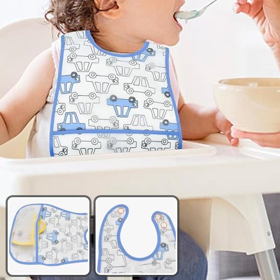 Bavoir bebe | Imperméable Ajustable - Bébé Intellect