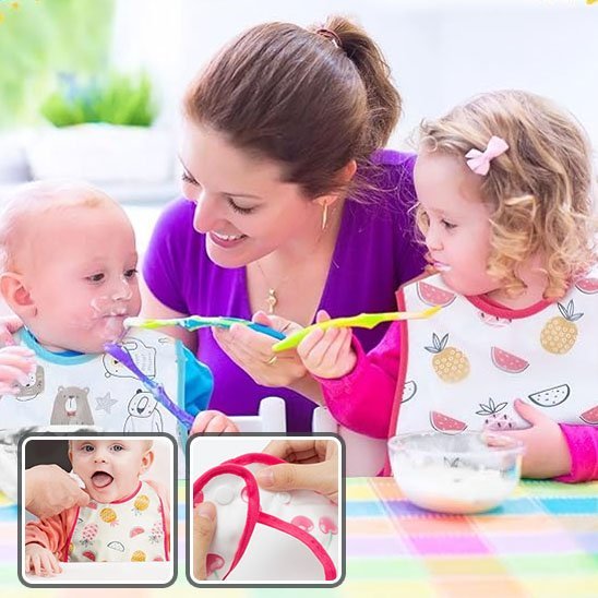 Bavoir bebe | Imperméable Ajustable - Bébé Intellect