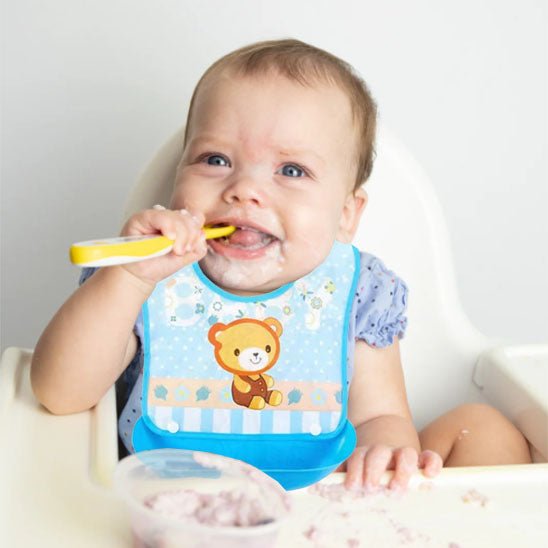 Bavoir bebe | impermeable Repas Sans Tache - Bébé Intellect