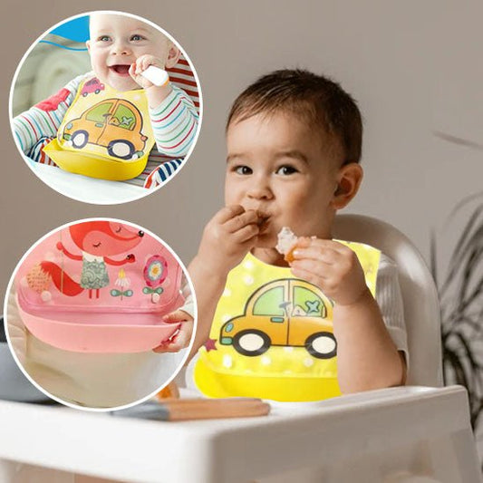 Bavoir bebe | impermeable Repas Sans Tache - Bébé Intellect