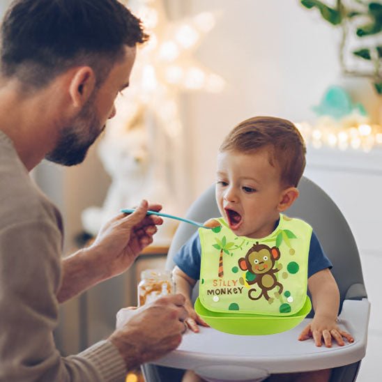 Bavoir bebe | impermeable Repas Sans Tache - Bébé Intellect