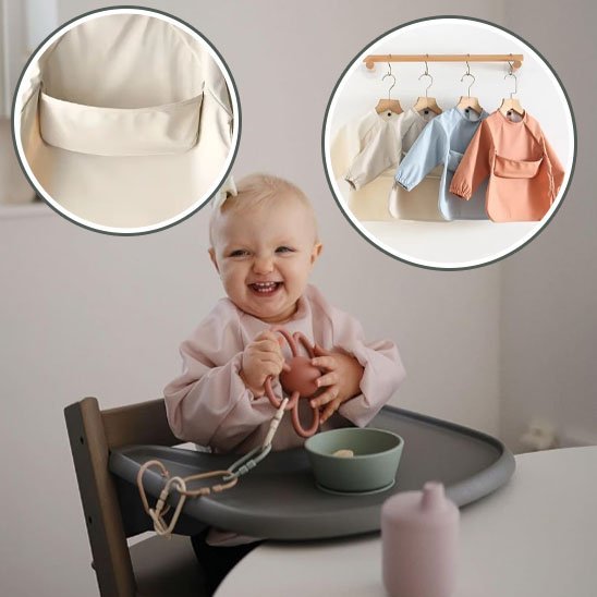 bavoir manche longue | ImperBaby - Bébé Intellect