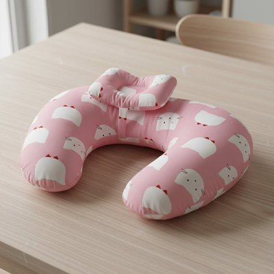 coussin d'allaitement ergonomique multifonctionel modèle chat