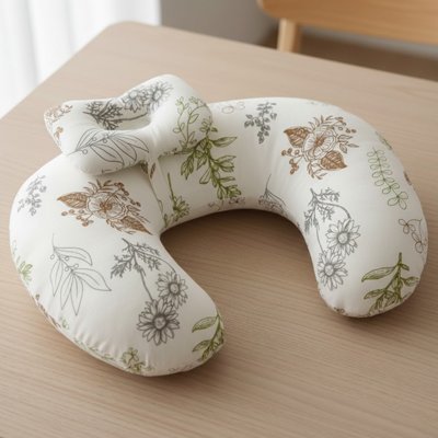 coussin d'allaitement ergonomique multifonctionel modèle feuille