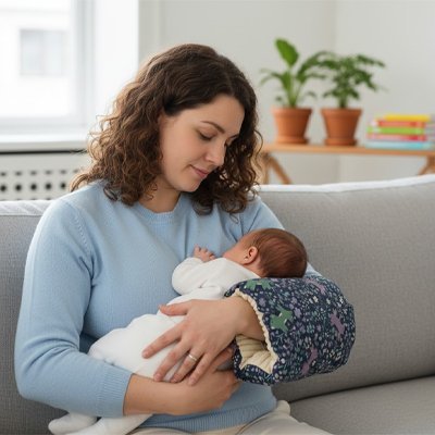 Coussin d'allaitement | Ergonomique Confort Optimal - Bébé Intellect