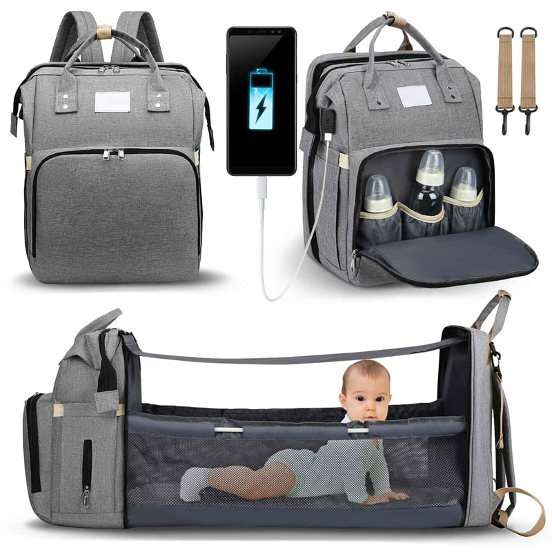 Sac à langer portatif | Berceau de voyage BabyNappy™ - Bébé Intellect